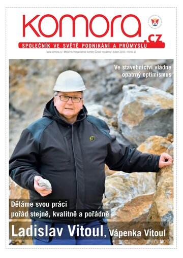 Obálka e-magazínu Komora duben 2016