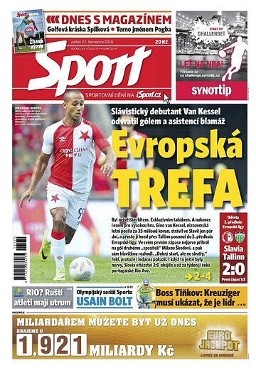 Obálka e-magazínu Sport 22.7.2016