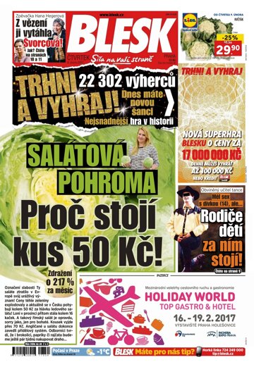 Obálka e-magazínu Blesk 9.2.2017