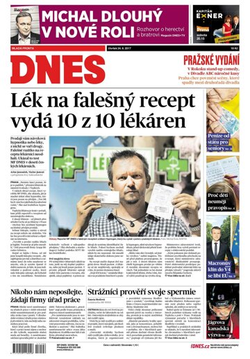Obálka e-magazínu MF Dnes 24.8.2017