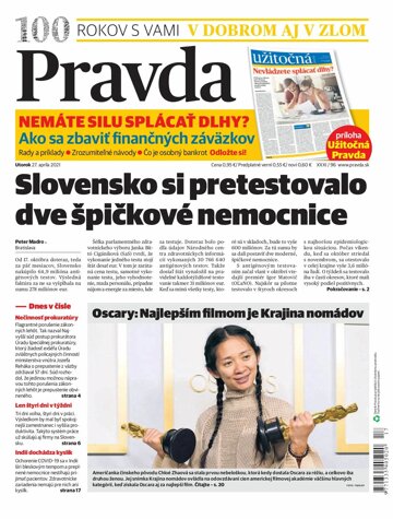 Obálka e-magazínu Pravda Dennik 27. 4. 2021