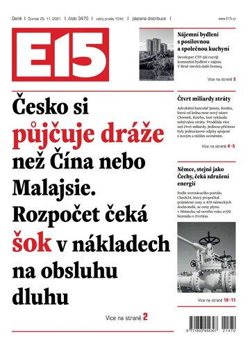 Obálka e-magazínu E15 25.11.2021