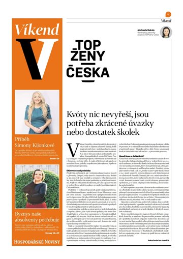 Obálka e-magazínu Hospodářské noviny - příloha Víkend 059 - 22.3.2024 Víkend