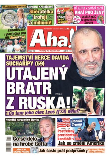 Obálka e-magazínu AHA! 15.7.2024