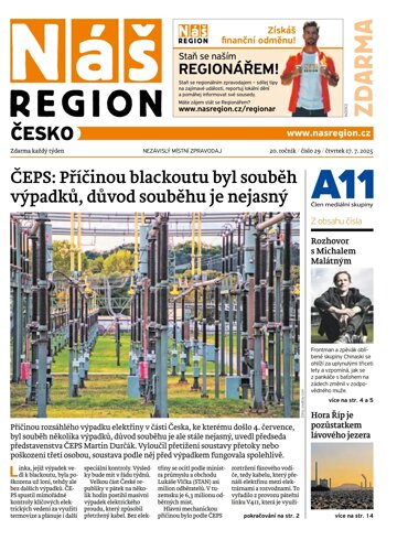 Obálka e-magazínu Náš Region - Česko 29/2025