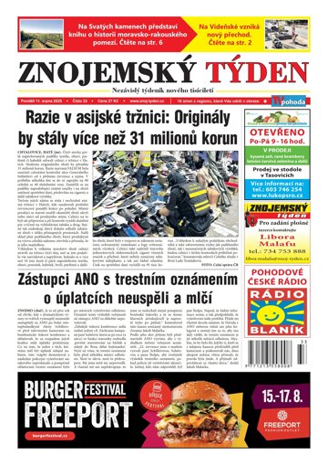 Obálka e-magazínu Znojemský týden 33/2025
