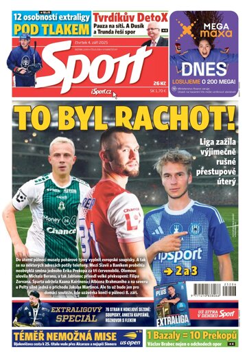 Obálka e-magazínu Sport 4.9.2025