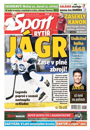 Obálka e-magazínu Sport 18.10.2025