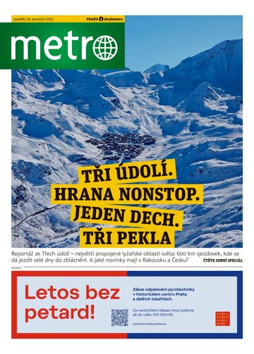 Obálka e-magazínu deník METRO 29.12.2025