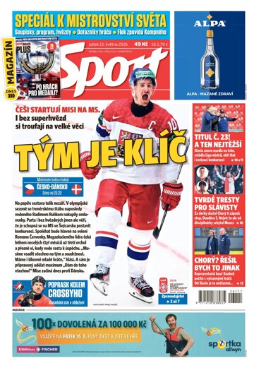Obálka e-magazínu Sport 15.5.2026