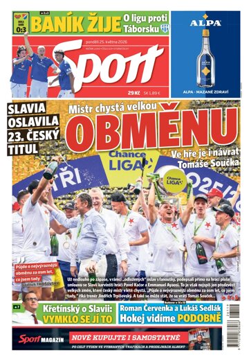 Obálka e-magazínu Sport 25.5.2026
