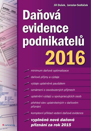 Obálka knihy Daňová evidence podnikatelů 2016