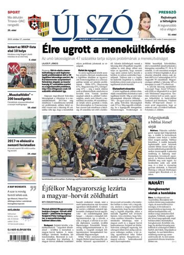 Obálka e-magazínu Új Szó 17.10.2015