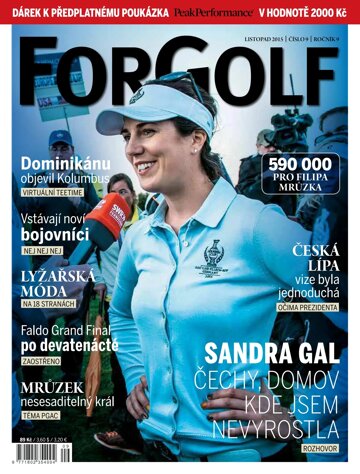 Obálka e-magazínu ForGolf 11/2015