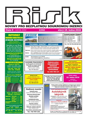 Obálka e-magazínu Risk 5/2016