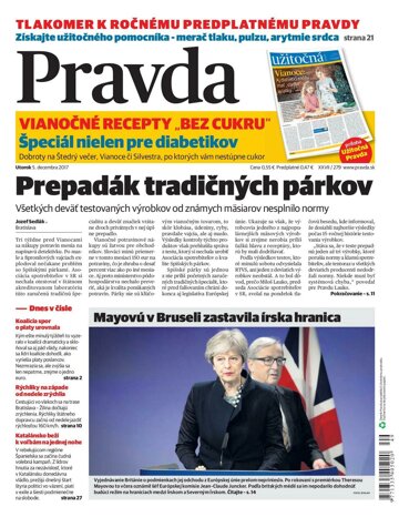 Obálka e-magazínu Pravda 5. 12. 2017