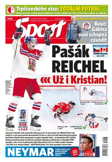 Obálka e-magazínu Sport 4.1.2018