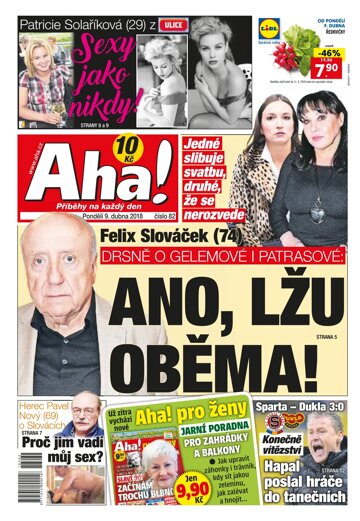 Obálka e-magazínu AHA! 9.4.2018