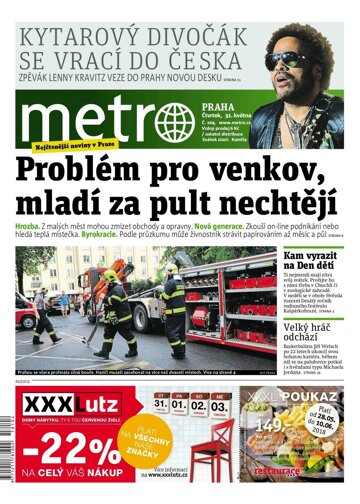 Obálka e-magazínu deník METRO 31.5.2018