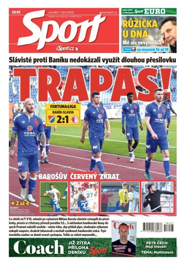 Obálka e-magazínu Sport 1.10.2018