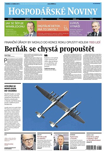 Obálka e-magazínu Hospodářské noviny 074 - 15.4.2019
