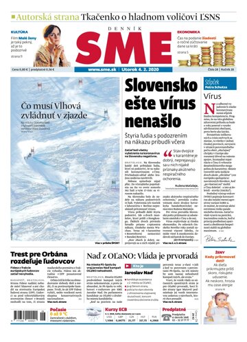 Obálka e-magazínu SME 4.2.2020