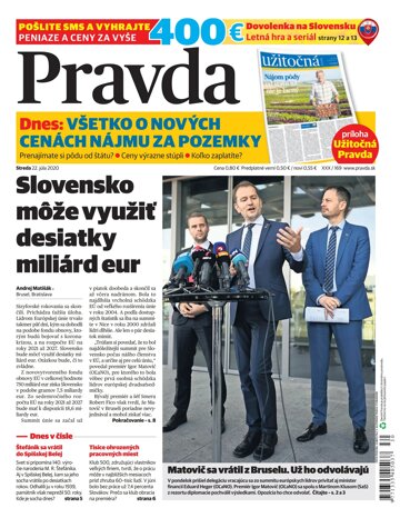 Obálka e-magazínu Pravda 22. 7. 2020