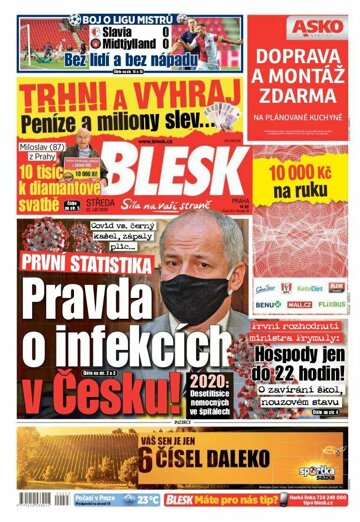 Obálka e-magazínu Blesk 23.9.2020