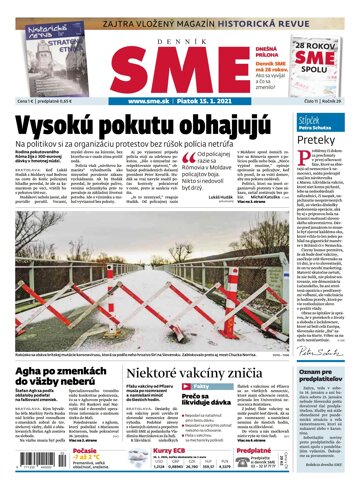 Obálka e-magazínu SME 15-1-2021