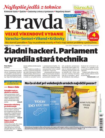 Obálka e-magazínu Pravda 28. 10. 2022
