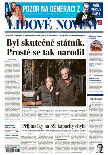 Obálka e-magazínu Lidové noviny 18.11.2023