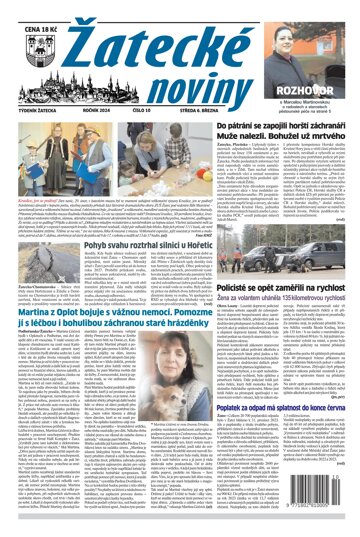 Obálka e-magazínu Žatecké noviny 10/24