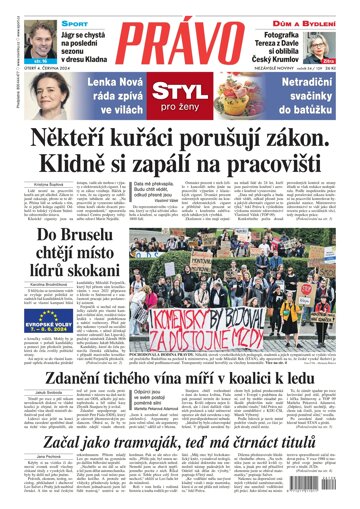 Obálka e-magazínu Deník Právo 4.6.2024