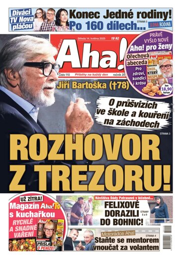 Obálka e-magazínu AHA! 14.5.2025