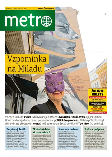 Obálka e-magazínu deník METRO 30.5.2025