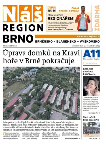 Obálka e-magazínu Náš Region - Brno 33/2025
