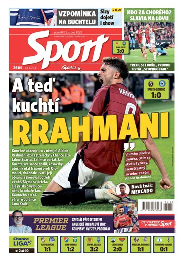 Obálka e-magazínu Sport 11.8.2025