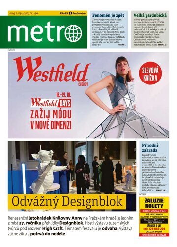 Obálka e-magazínu deník METRO 7.10.2025