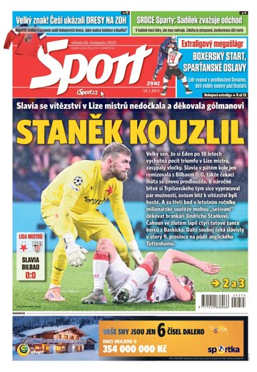 Obálka e-magazínu Sport 26.11.2025