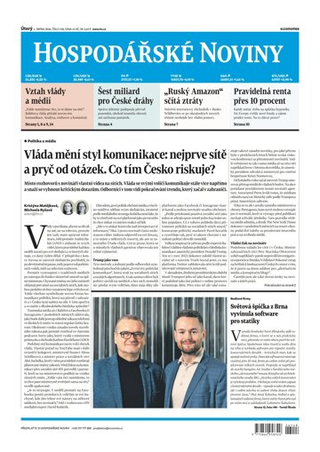Obálka e-magazínu Hospodářské noviny 148 - 4.8.2026