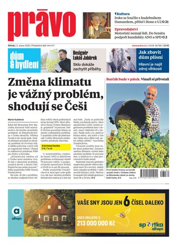 Obálka e-magazínu Deník Právo 5.8.2026