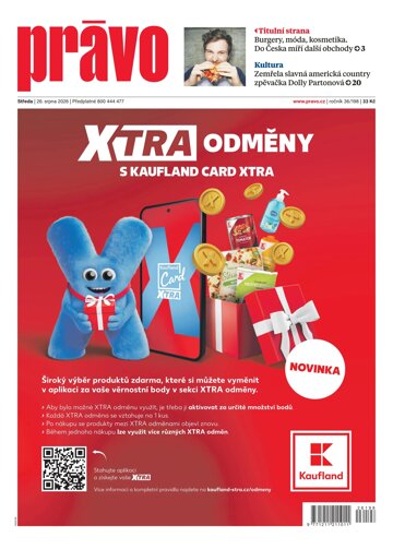 Obálka e-magazínu Deník Právo 26.8.2026