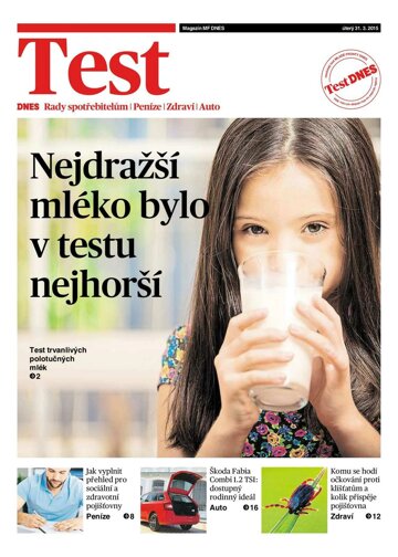 Obálka e-magazínu TEST DNES - 31.3.2015