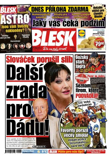 Obálka e-magazínu Blesk 12.10.2015