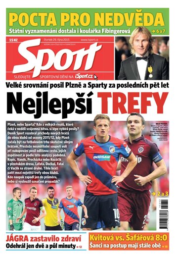 Obálka e-magazínu Sport 29.10.2015