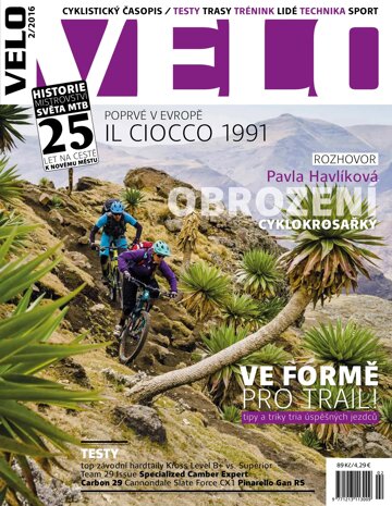 Obálka e-magazínu Velo 2/2016