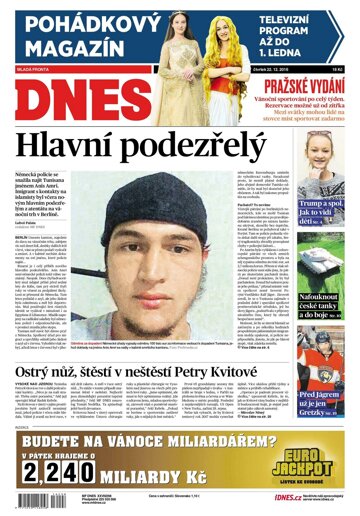 Obálka e-magazínu MF Dnes 22.12.2016