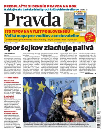 Obálka e-magazínu Pravda 27.3.2017
