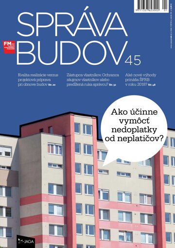 Obálka e-magazínu Správa budov 1/2018