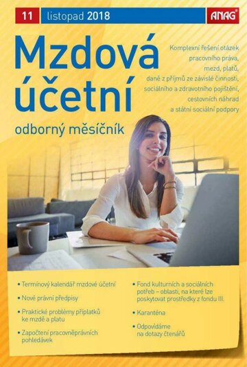 Obálka e-magazínu Mzdová účetní 2018 11/18